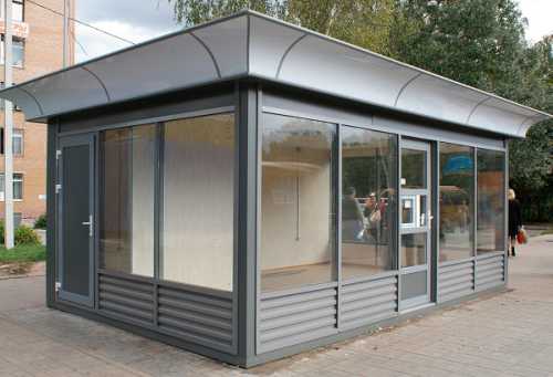 Хороший выбор – торговый павильон из сэндвич-панелей.