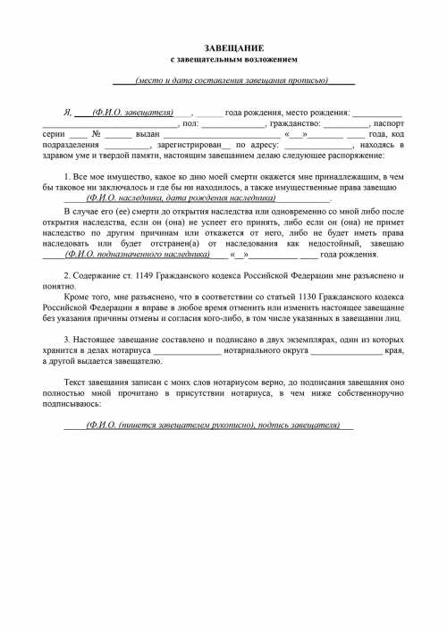 Споры о завещаниях с субназначением наследника